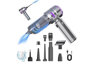 BelonLink Aspirabriciole Senza Fili, 16000Pa/100W Aspirabriciole Portatile, Aspirapolvere Auto 6000mAh Ricaricabile Aspirapolvere, Soffiatore e Pompa per Vuoto, 3 Velocità, per Auto, Ufficio, Casa