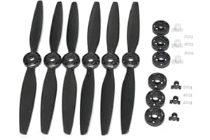 TAOKE Typhoon H 480 Drone Parts 3 Pairs Blade A B Eliche a sgancio rapido Elica autobloccante con base Prop per YUNEEC 6 pezzi Nero