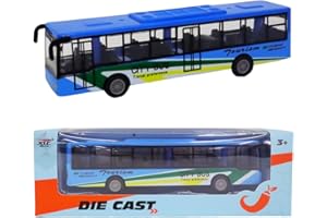YSKERRIGTOY Autobuses Juguete, Autobús de Juguete Coche de Carreras Juguetes Vehículos Fricción Tirar hacia Atrás Coches Coche de Carreras Juguetes Vehículos Fricción Racers Cars para Niños Regalos(Azul)
