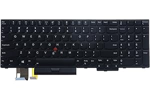 LeFix Laptop Backlit Keyboard,Replacement Keyboard Compatible with Lenovo Thinkpad E580 E585 E590 E595|T590 |L580 L590|P52 P53 P53s P72 P73,01YP680,US Layout