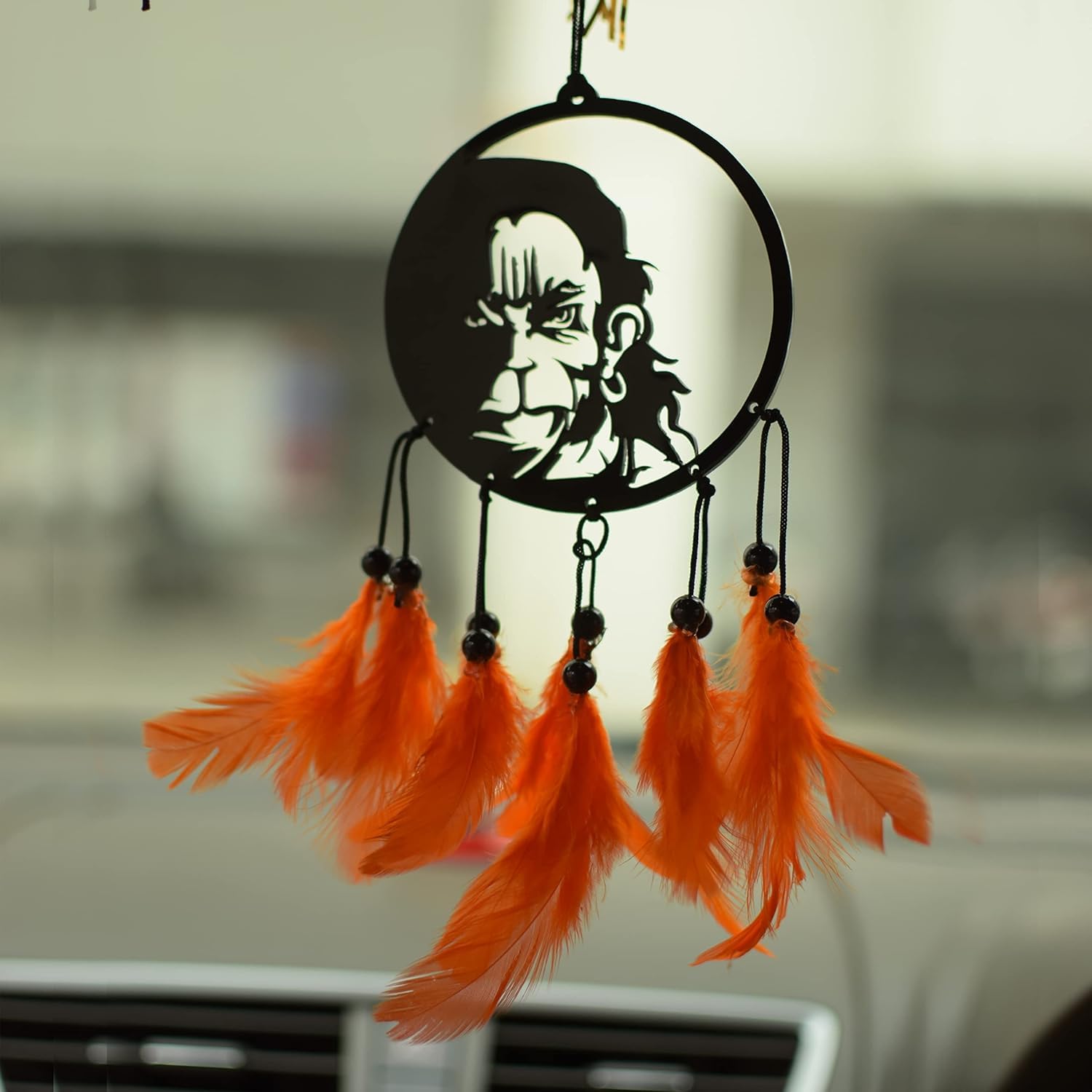 LUVIHCRETE Hanuman Car Hanging, Dream Catcher for car, Car Mirror Hanging Accessories Interior, Hanging for car, Car Decorati