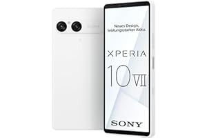 Sony Xperia 10 VII - 6,1" 19,5:9 OLED mit 120 Hz, Lange Akkulaufzeit - 5.000 mAh Akku, DREI Brennweiten, 3,5mm Audio, Android 15, IP65/68, Dual SIM hybrid, weiß