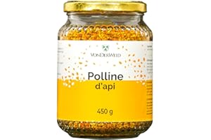 Vonderweid - Polline d'Api | Polline Italiano | Alimento Completo ricco di Proteine, Vitamine, Minerali e Aminoacidi Essenziali per le Difese Immunitarie | Integratore Vegetale | 450 gr