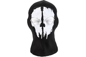 ToBe-U Ghost Skull Full Face Maske für Halloween Call of Duty Zwei Löchern