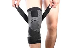 Vitoki Knee Supports for Arthritis Joint Pain 1 Pack, Knee Brace for Men & Women Knee Sleeve for Meniscus Tear ACL Running Workout Basketball Gym Grey 3X-Large