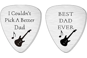 SMARGO I Couldn't Pick A Better Dad Guitar Pick Plectrum Gifts For Dad Daddy Father's Day Birthday Christmas Presents Dad I Love You Always & Forever