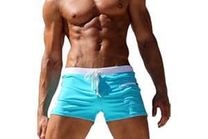 Tomwell Maillot de Bain pour Homme Trunks Boxer Shorts Pantalon Court de Sport Plage Loisir Cordon de Serrage Ajustable Pants Séchage Rapide Plage de Surf Shorts Boxers Slip
