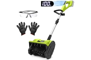 LMYSUFI Akku Schneefräse Kompatibel mit Makita 18V Akku (ohne Akku), Elektrische Bürstenlose Schneebürste 30cm Arbeitsbreite 8m Wurfweite, Leicht & Kabellos für Einfache Schneeräumung