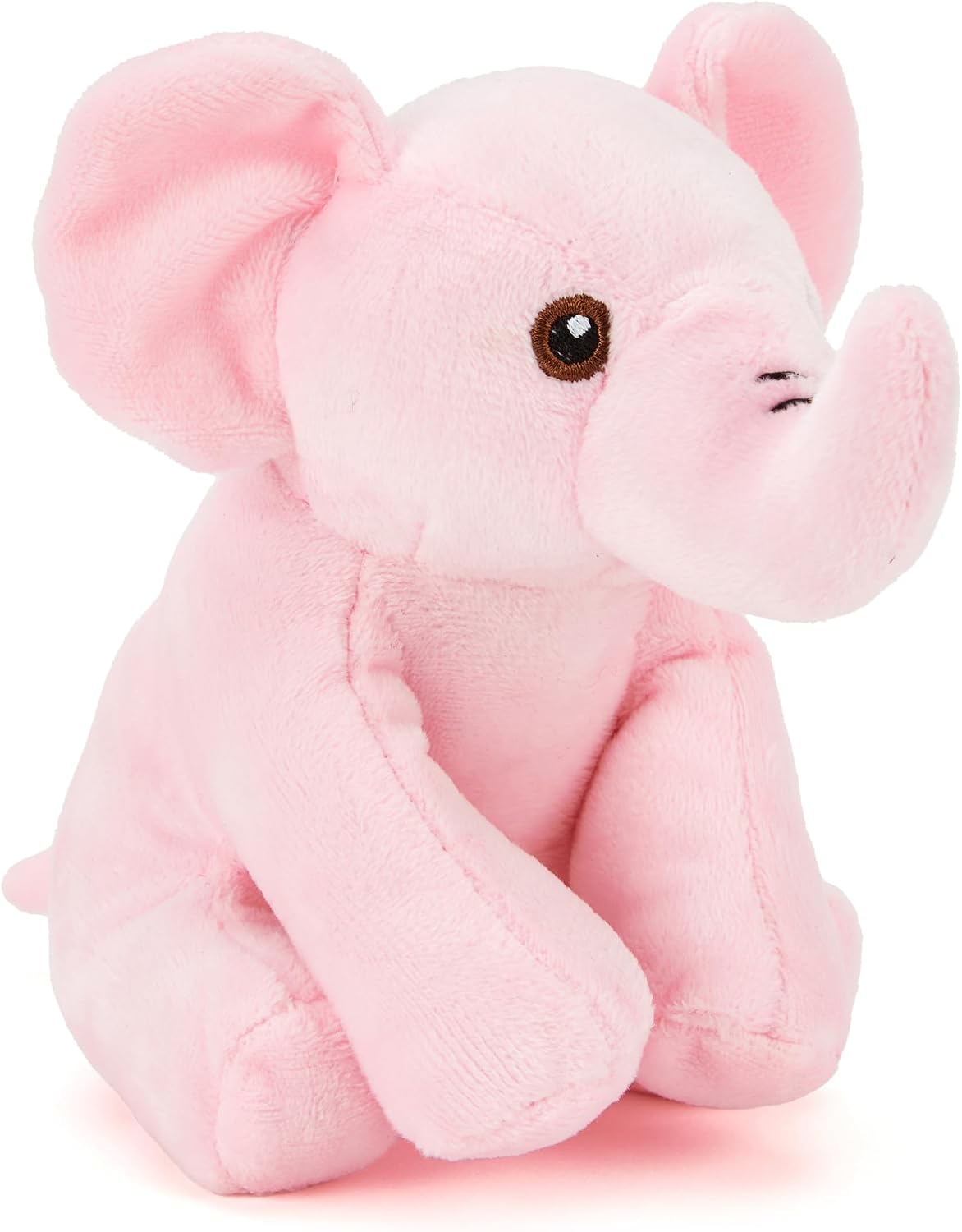 Zappi Co Peluche Elsa el Elefante Rosa (15cm) - Suave, Mimoso, 100% Reciclado - Amigo Colorido con Trompa