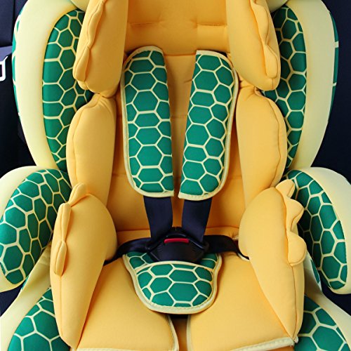 Kinderautositz / Autositz COMFORT + Sitzerhöhung MITWACHSEND 9-36 Kg (Gruppe 1+2+3) Modell: Schildkröte - 5