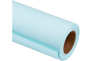 RUSPEPA Papier D'Emballage Kraft Bleu - Papier Épais Pour Mariage, Anniversaire, Douche, Félicitations Et Cadeaux De Noël - 76Cm X 10M Par Rouleau
