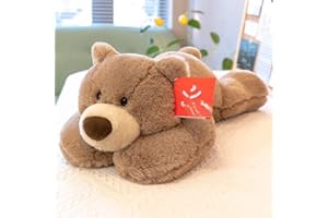 eamve 30cm/11.8Inch Dinosaur Plush Toy Throw Pillow,0.35 lbs Dinosaur Plush Stuffed Animal Plush Doll,Soft Dino Stuffed Pillows for Kids Dinosaur Plush Figure Gift (Bear)