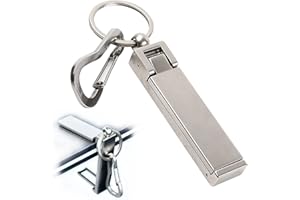 MEIRRAI Colgador de Bolsos, Cuelga Bolsos Mesa Plegable, Soporte de Gancho de Mesa para Bolso de Mano de Metal para Mujer, Plateado Mate