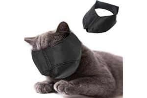 BEIKALONE Beikal Bozal para aseo de gatos, bozales de nailon para gatos, herramientas de ayuda para el peluquero de mascotas, evita arañazos y antimordeduras (M)