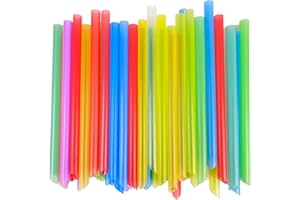XINGXINLIAN 100 Stück Bubble Tea Strohhalme, Jumbo Boba Strohhalme, Dicke Slush Strohhalme, Sliderstraw Trinkhalme Geeignet für Smoothie Saft Milchtee Cola und Cocktail