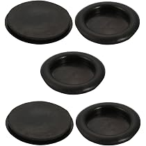 Sourcing Map Gummi-Tüllenhalter – 6 Stück, Rund, Beidseitig, Für 50 Mm Bohrloch, Weiß