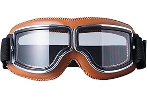 JDIEOQA Lunettes vintage coupe-vent pour moto Lunettes de casque Eyewears Accessoires de moto Facile à utiliser Protection de sécurité