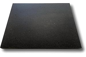 LITHOS MATERIE Pietra Lavica Etnea - Ollare Piastra Liscia per Pizza, Carne, Verdure - Misure a Scelta (40 X 40)