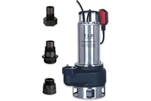 T.I.P. Pompa sommersa professionale per acque reflue T.I.P. 30168 e pompa da cantiere Extrema 400/11 Pro (attacco 2 pollici verticale), portata fino a 24.000 l/h