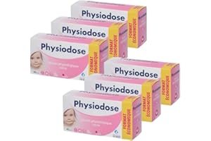 HEXACARE Pack 6 PHYSIODOSE - Sérum Physiologique 40x5ml - Hygiène du nez, des yeux, des oreilles – Nourrisson, bébé, adulte – Laboratoires Gilbert – Fabriqué en France