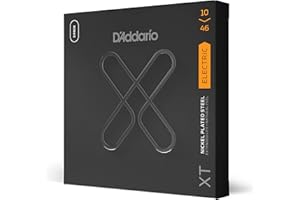D'Addario E Gitarren Saiten | Gitarrensaiten E Gitarre | Gitarren Saiten | Saiten E-Gitarre | XTE1046, vernickelte XT Stahlsaite für E-Gitarre, Regular Light, 10-46, 3 Sätze