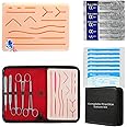 Complete Suture Practice Kit For Medical Students Vets & Nurses for Training, Reusable True Skin Feel Silicon Suturing Pad With Necessary Tool Kit For Training