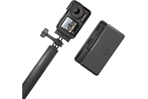 ‎DJI DJI Osmo Action 4 Adventure Combo - wodoodporna kamera 4K/120 fps z czujnikiem 1/1,3 cala, ultraszerokim, 155º FOV, do 7,5 godz. z 3 dodatkowymi akumulatorami do vlogowania
