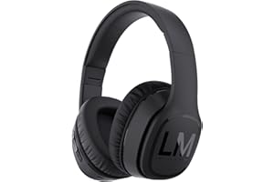 LOUISE & MANN Louise&Mann Wireless Headphones Over Ear, Bluetooth Headphones 5.3, Foldable Lightweight with Soft Memory Foam Earmuffs, Built-in Mic with Wired Mode and Carry Case for Travel,Office,PC