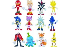 BESTZY Figures Model, Theme Figure Set 12 PCS Action Figures Set, PVC Figures Statue Birthday Cake Decoration Cartoon Characters Ornament for Desktop Decorations Gifts
