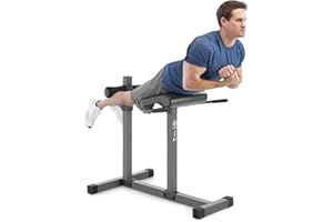 MARCY Adjustable Hyperextension Roman Chair/Exercise Hyper Bench JD-3.1 Dark grey
