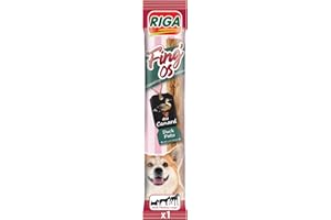 RIGA - Fing'Os Stick - Friandises Chien - Snack Tendre Au Canard - Riche en Vitamines Et Minéraux - sans Sucre Ajouté, Colorant, Conservateur Et Arômes Artificiels - Récompense Idéale - 1 x 12g