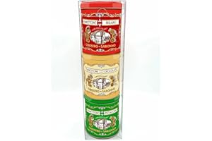 Chiostro Di Saronno Assorted Mini Panettone & Pandoro Tin Collection - Set of 3 x 100g | Contains: 1 x Classic, 1 x Chocolate & 1 x Pistachio - Great as a Gift