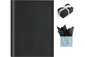 AMANDELIZABE 90 feuilles de papier de soie avec paillettes métalliques, matériaux d'emballage pour sacs cadeaux