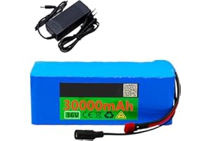 BDBLFLTZ Batteria per Bicicletta elettrica 36V 30Ah Batteria al Litio per Bici elettrica 10S3P con Caricabatterie Batteria al Litio Batteria per Scooter 36V per Motori da 250 W a 1000 W XT60