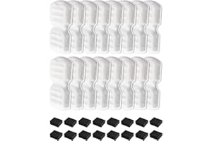 Haliya 32 Stück Filter für Giotohun 2.2L Katzenbrunnen Edelstahl, Katzen Trinkbrunnen Filter, Katze Wasserbrunnen Ersatzfilter, 16 Katzenbrunnenfilter mit 16 Schaumstofffiltern (16+16 Pcs)