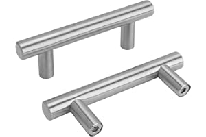 goldenwarm Türgriff Küche Möbelgriffe 64mm Edelstahl Küchengriffe Schrank Schublade stangengriff edelstahl -LS201BSS64 Bohrlochabstand 64mm Kleiderschrank Zieht Griffe