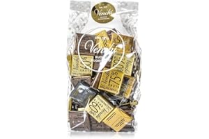 Venchi Cioccolatini Blend Assortiti in Sacchetto 300g - Cioccolato Fondente in Versioni 75%, 60%, 85%, 100% - Senza Glutine