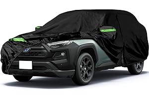 JUDANNA Autoabdeckung Wasserdicht Ersatz für Toyota Rav4 SUV 2012-2023, Vollgarage Autoplane Staubdicht UV-Schutz Schneeschutz