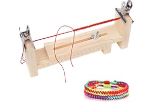 COLEXY Fabricante De Pulseras, Maquina De Madera Para Hacer Pulseras, Plantillas De Pulseras, Kit Para Hacer Pulseras Paracord, Con 2 Abrazaderas Para Manualidades, Herramienta De Fabricación De Muñequeras