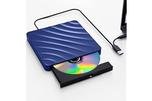QDSYLQ Lector DVD CD Externo para PC: Disquetera Externa USB 3.0 Grabadora DVD Externa para CD/DVD +/-RW, lector CD DVD Compatible con Windows 11/10/8/7/XP/Vista, Linux, Mac OS, PC Portatil, MacBook, iMac