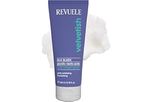 REVUELE Silk Sleek Crema Scrub Corpo con Acidi Glicolico e Lattico – Doppia Esfoliazione per Pelle Liscia, Levigata e Vellutata, Rinnova e Ammorbidisce, 200 ml