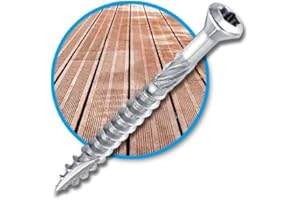 D-WORK Diamwood - Seau de 500 vis terrasse INOX A2, tête réduite crantée, TX25, D. 5 x 50 mm + embout offert - 98000505505 - Diamwood