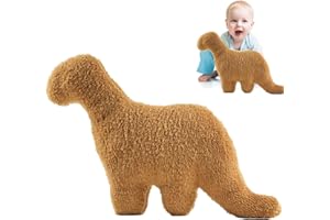 Lebenistgut Dino-Nugget-Kissen, Dino Chicken Nugget Dinosaurier Plüschtier, Dinosaurier Nugget Plüschtier, Kissen Geburtstagsgeschenke für Kinder Zimmerdekoration, Brontosauru