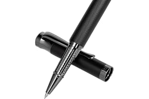 BOCIYER Liquid Ink Rollerball Pens - Nice Pens for Bullet Journal and Office Supplies - Fine Line, Luxury Pen Gift Box for teacher gifts，gifts for men&women(Black)