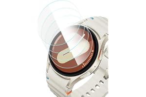 Yaekea 4 Pack skärmskydd för Samsung Galaxy Watch 7/6/5/4 44mm,Ultratunna härdade glas skärmskydd för Galaxy Watch 7/6/5/4 44