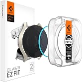 Spigen Galaxy Watch 6 (40mm) ile Uyumlu Kolay Kurulum Cam Ekran Koruyucu GLAS.tR EZ Fit HD (2 Adet) Şeffaf - AGL06522 (Spigen