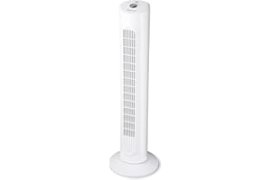 Duracraft DO1100E Oszillierender Turmventilator, Bodenventilator, Weiß