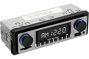 Yolispa Radio para coche, estéreo Bluetooth con puerto USB/SD/AUX, 4 radios FM de 60 W, reproductor de MP3 digital, manos libres con control remoto