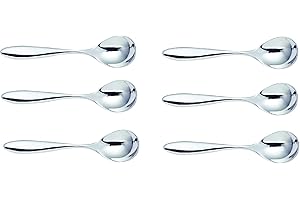 Alessi SG38/7 Mami Cucchiaino da Tè in Acciaio Lucido, Set da 6