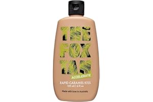 The Fox Tan - Rapid Caramel Kiss - accélérateur de bronzage sans autobronzant, lotion visage et corps, pour soleil et solarium, vegan et cruelty-free, 120 ml